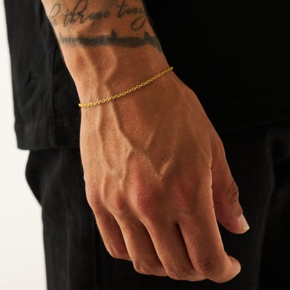 Kabel Armband (Goud) 2mm