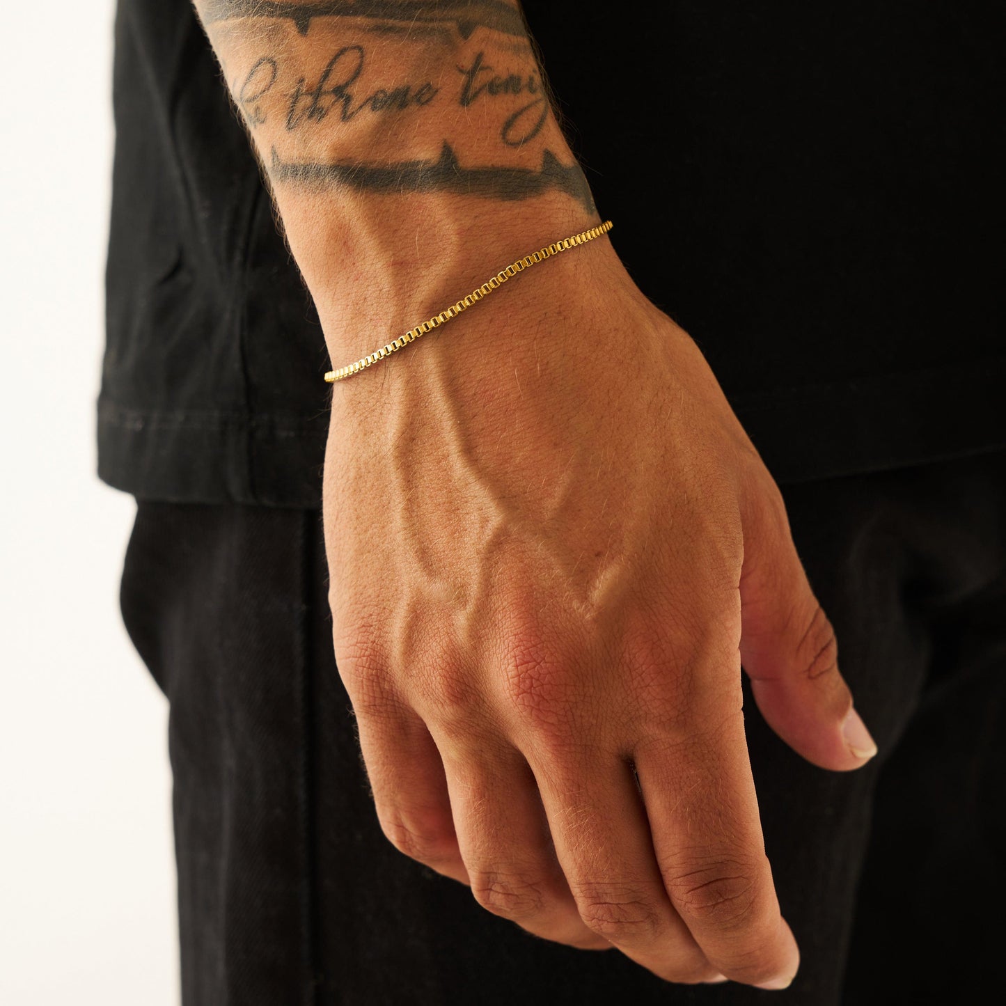 Box Armband (Goud) 2mm