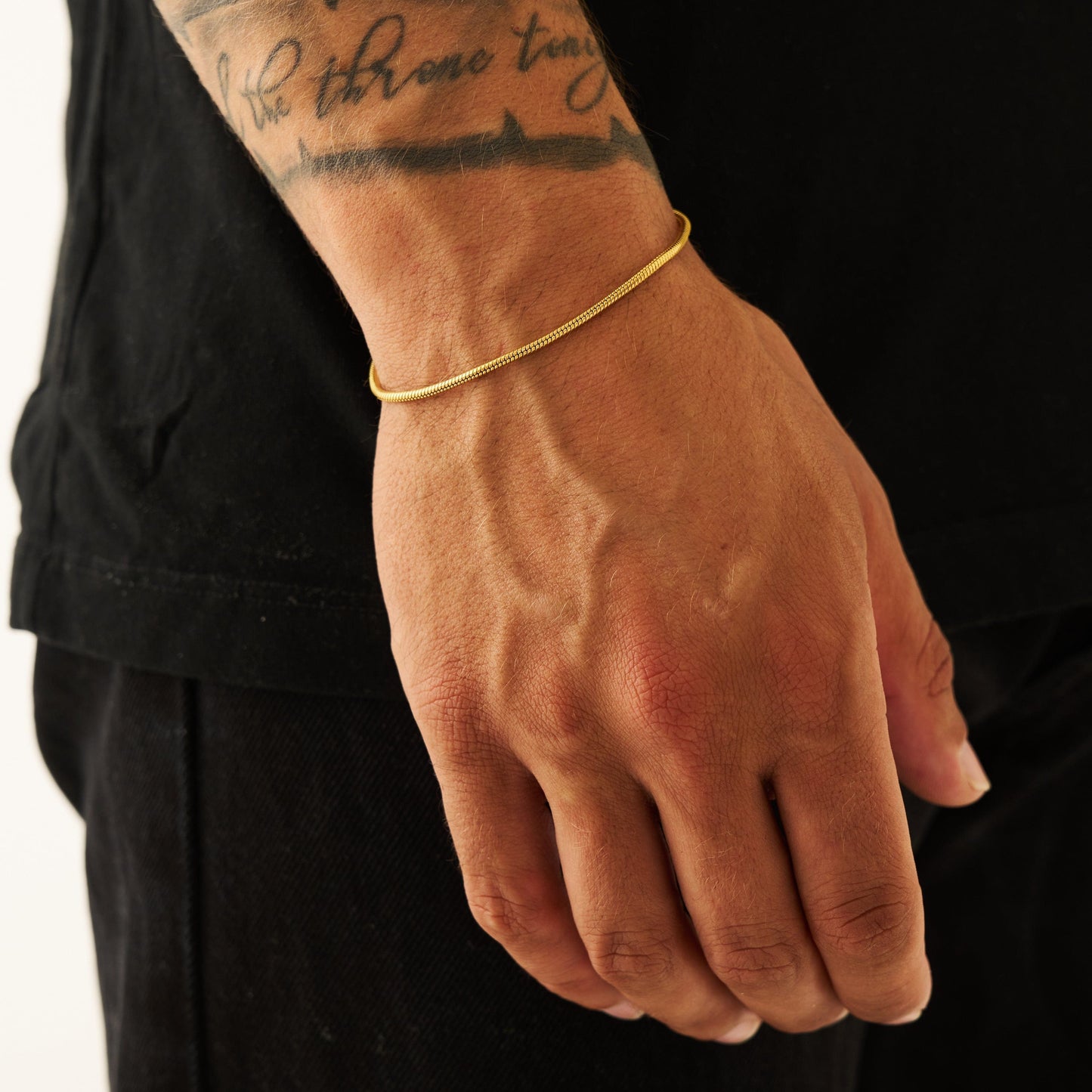 Slangenarmband (Goud) 2mm