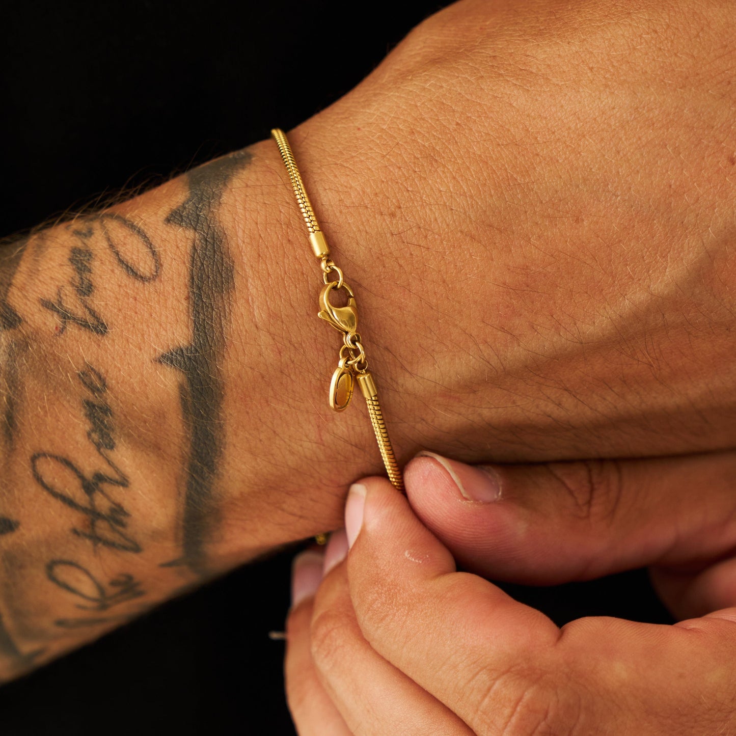 Slangenarmband (Goud) 2mm