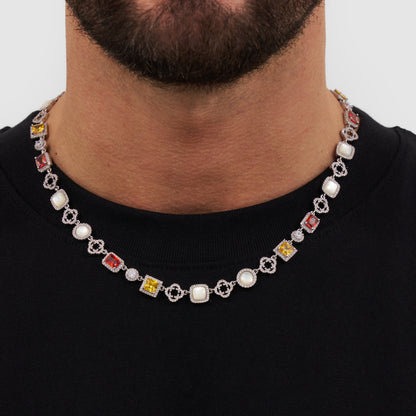 Iced Gemstone Set (Zilver)