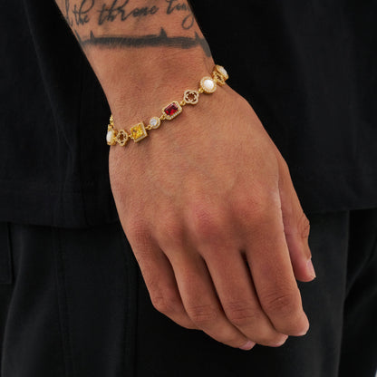 Iced Gemstone Set (Goud)