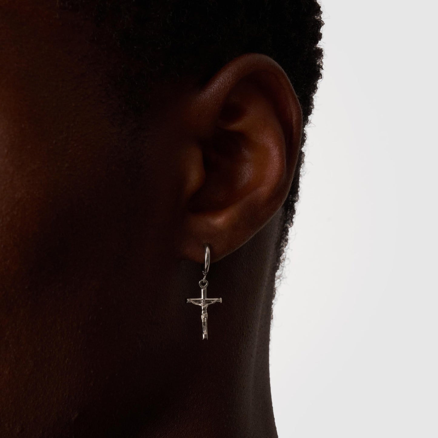 Kruis Earring (Zilver)
