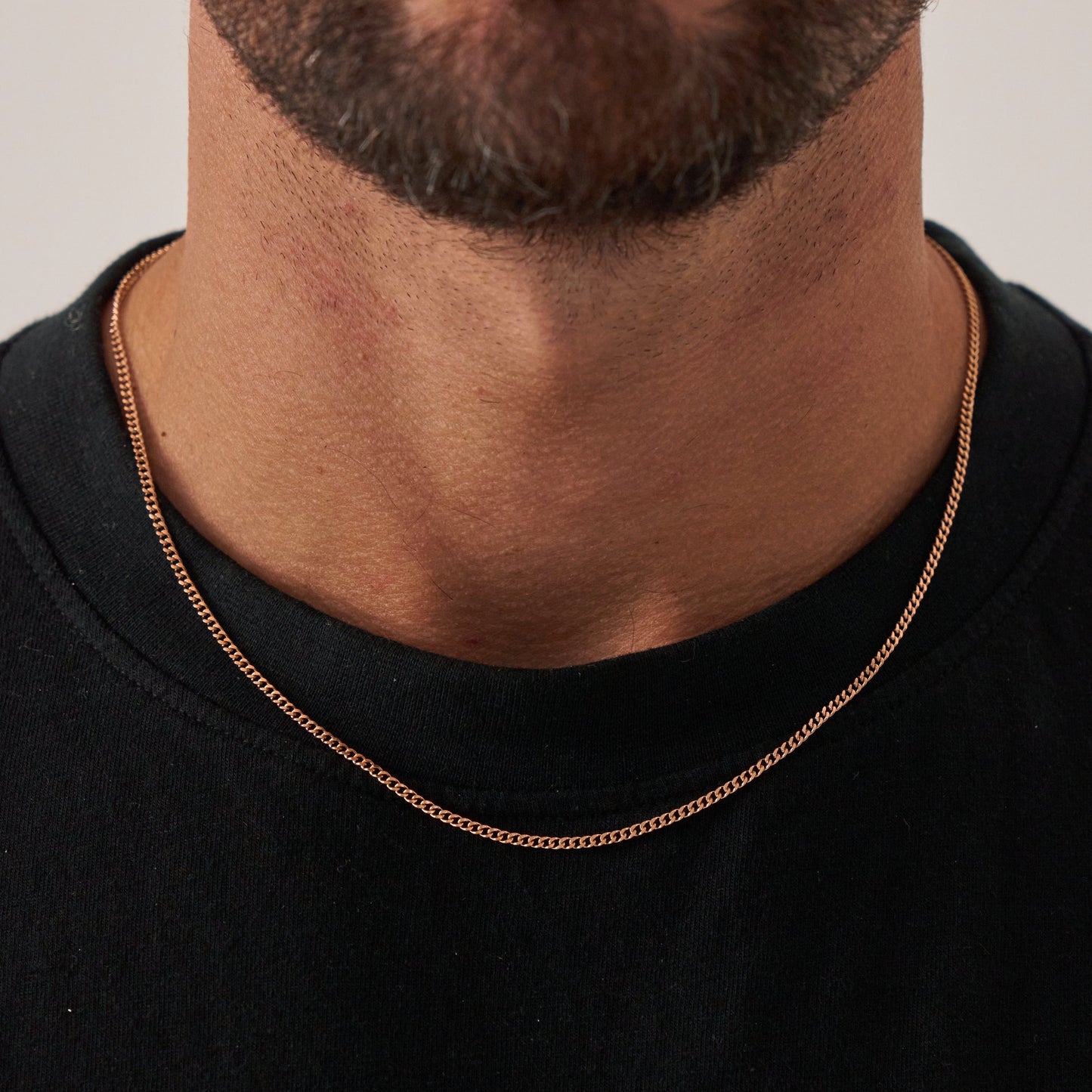 Connell Ketting (Roze Goud) 2mm