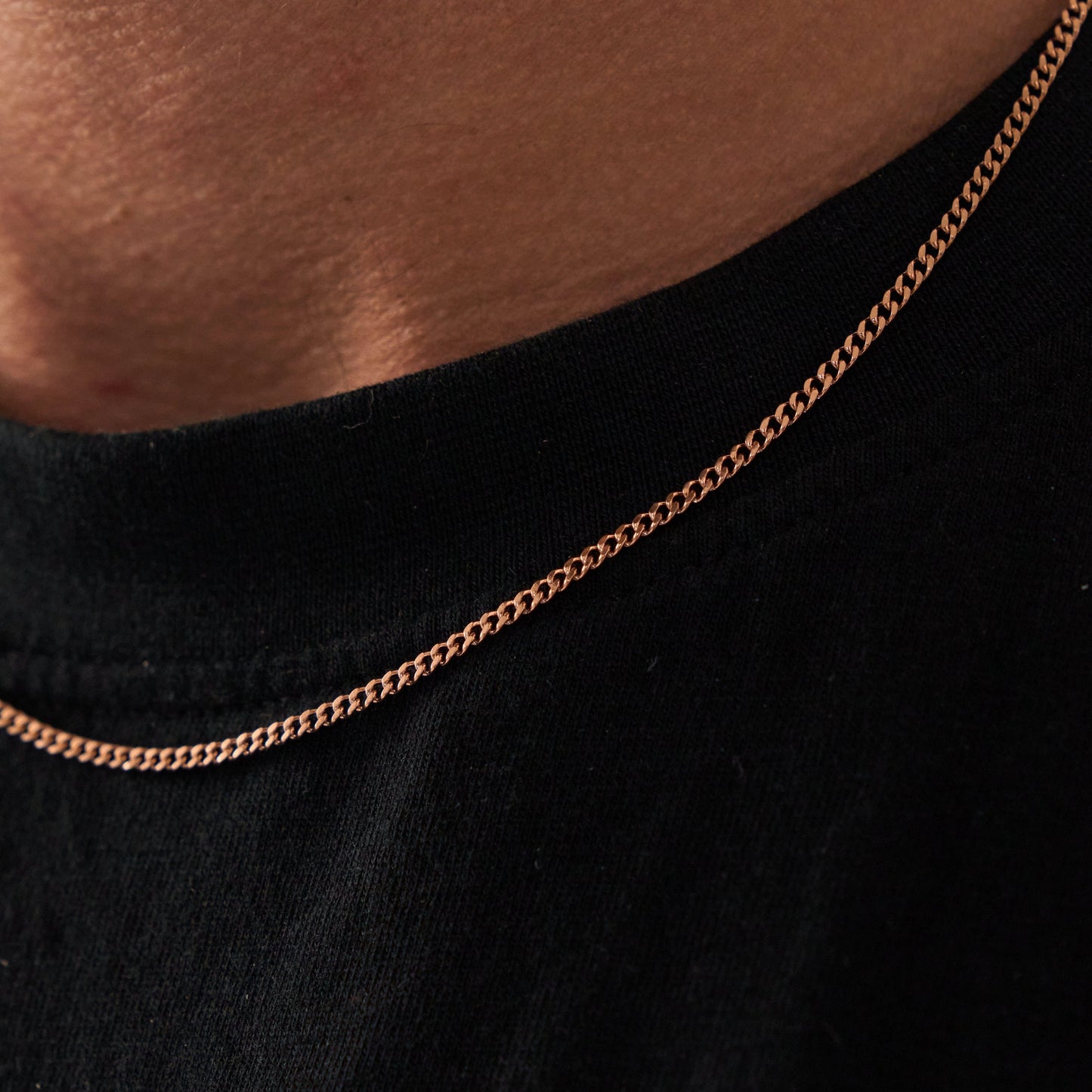 Connell Ketting (Roze Goud) 2mm