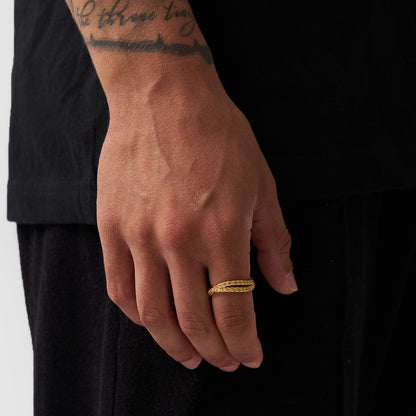 Touw Wikkelring (Goud)