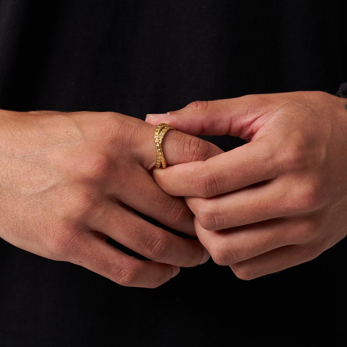 Touw Wikkelring (Goud)