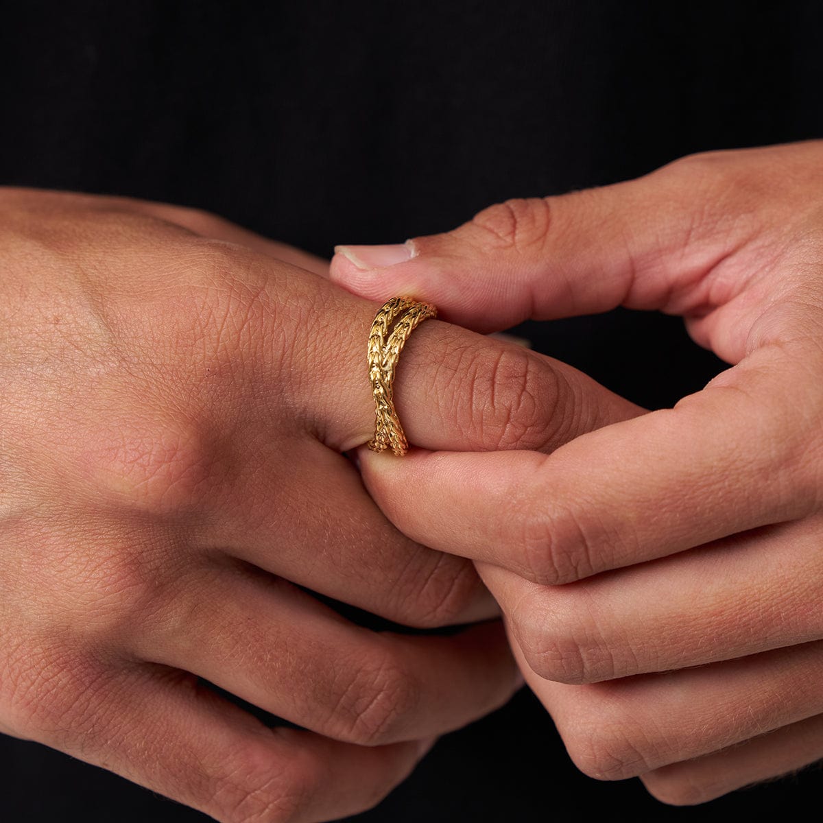 Touw Wikkelring (Goud)