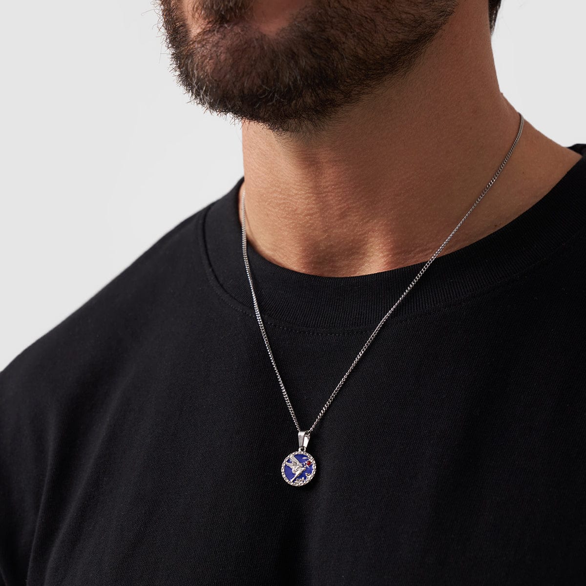 Emaille Zwaluw Hanger (Zilver)