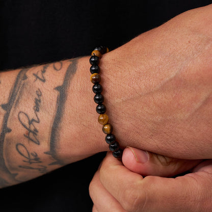 Tiger's Eye Obsidian Kralenarmband