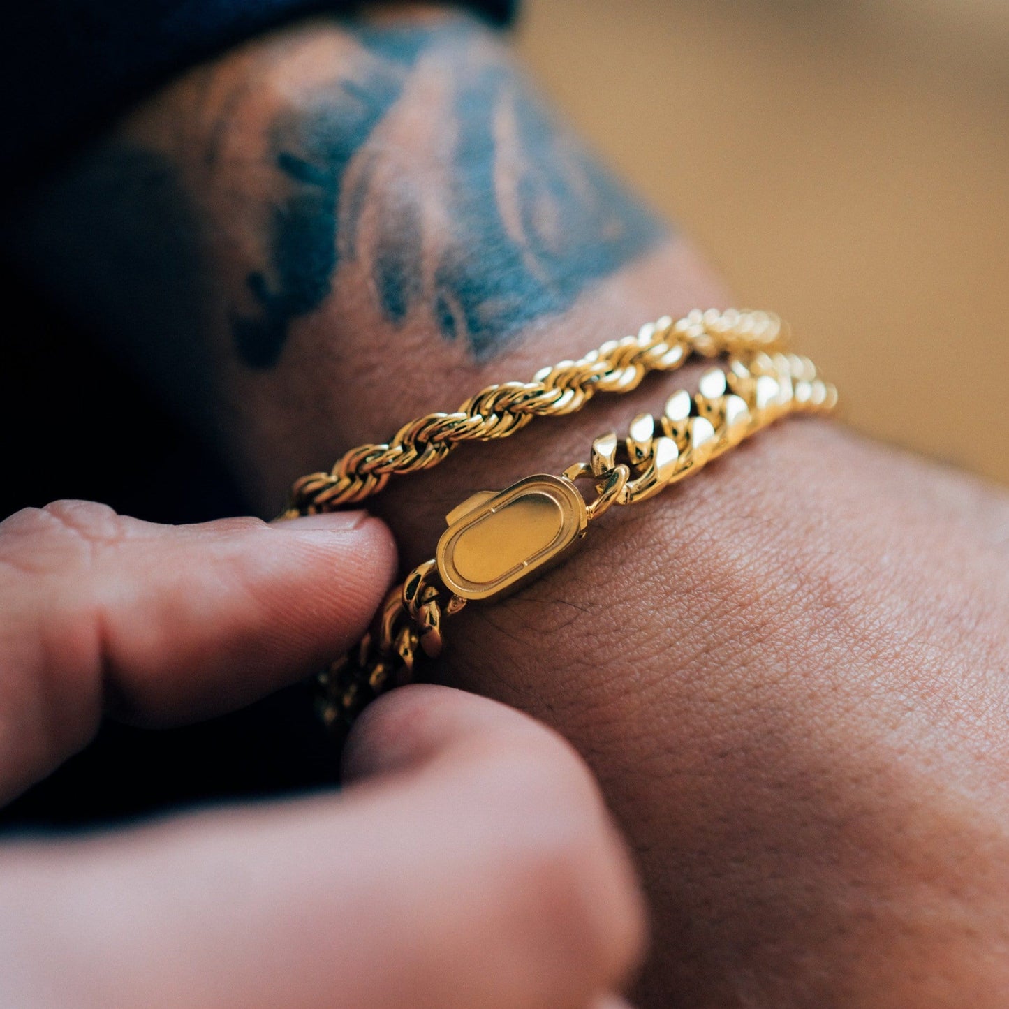 Cuban Armband (Goud) 8mm