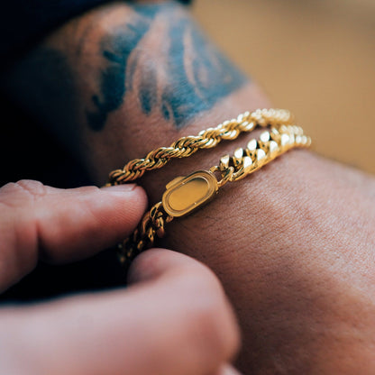 Touwarmband (Goud) 5mm