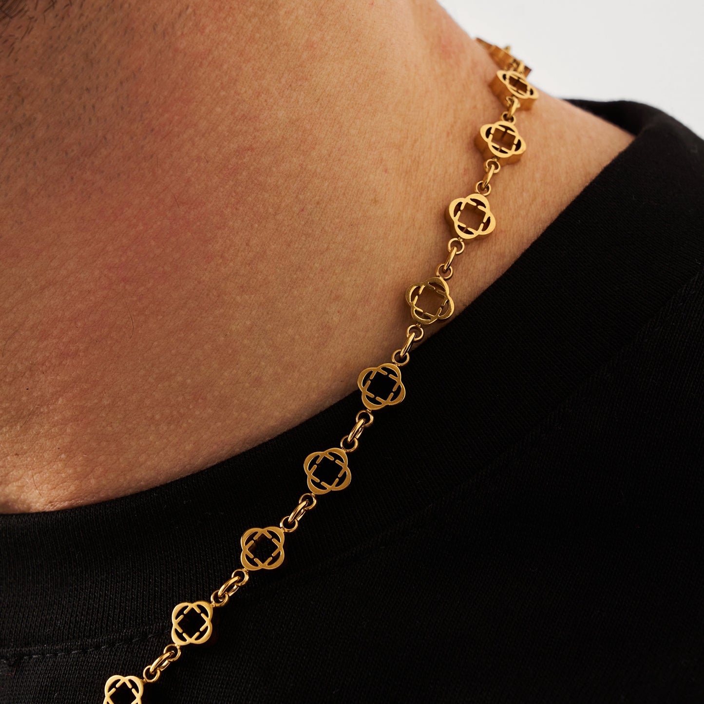 Clover Link Ketting (Goud)