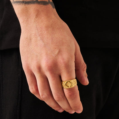 Clover Sovereign Ring (Goud)
