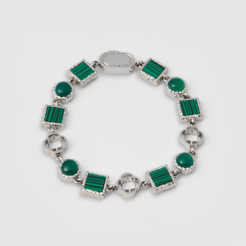 Groene Kwarts Edelsteen Armband (Zilver)