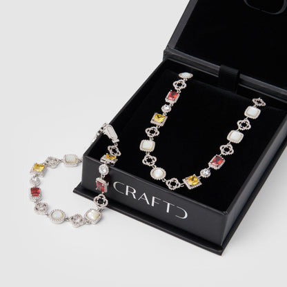 Iced Gemstone Set (Zilver)