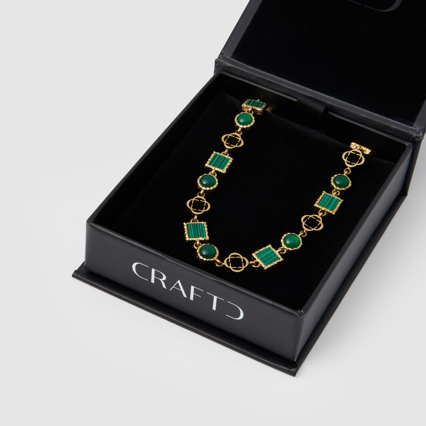 Groene Kwarts Edelsteen Armband (Goud)