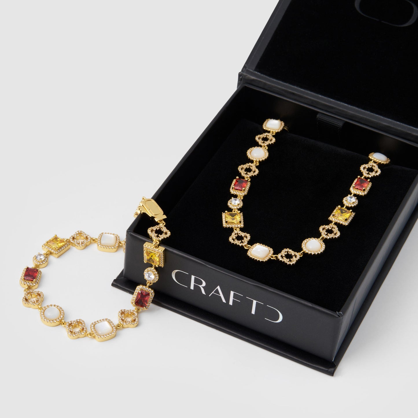 Iced Gemstone Set (Goud)