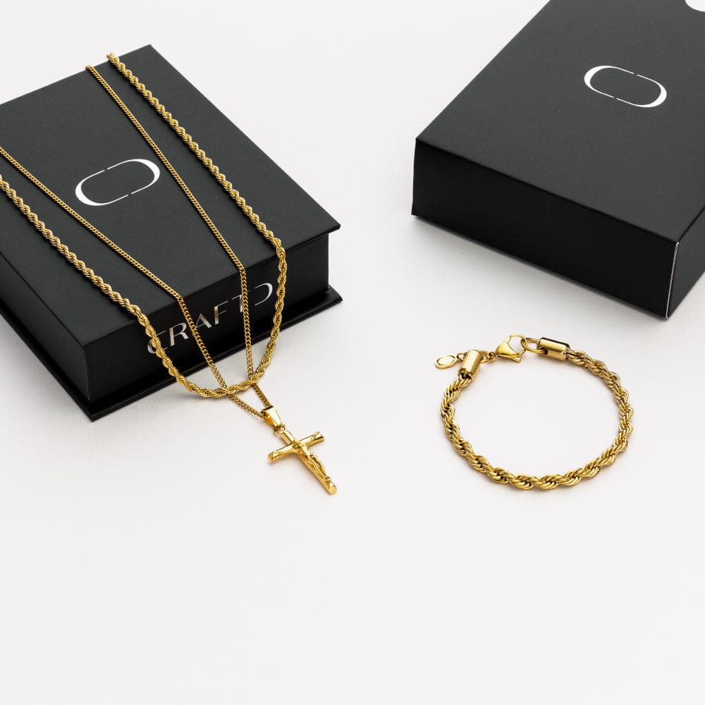 Kruisbeeld Cadeauset (Goud)
