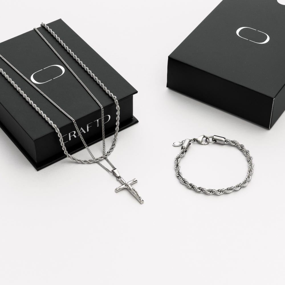 Kruisbeeld Cadeauset (Zilver)