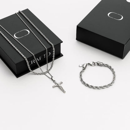 Kruisbeeld Cadeauset (Zilver)