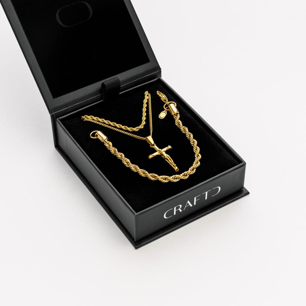 Kruisbeeld Cadeauset (Goud)