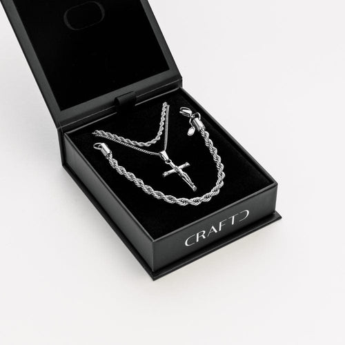 Kruisbeeld Cadeauset (Zilver)