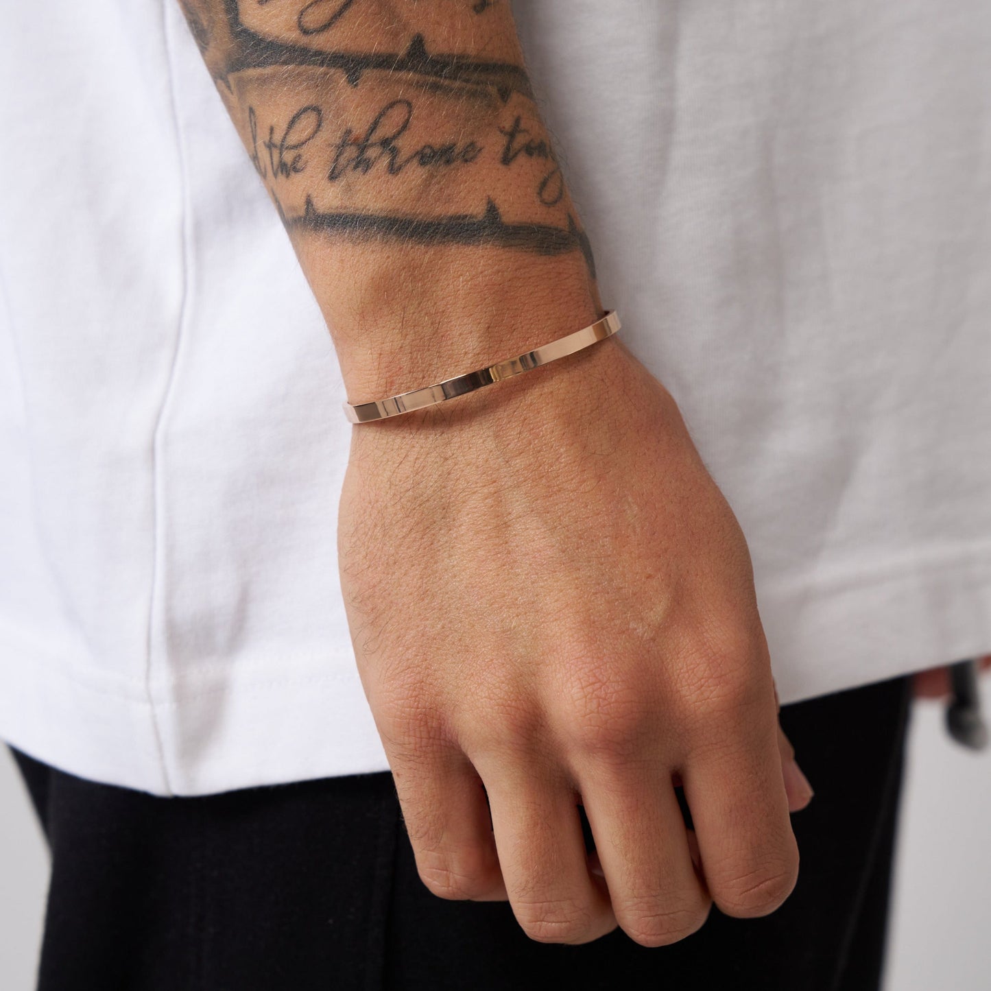 Klassieke Cuff 3mm (Roze Goud)