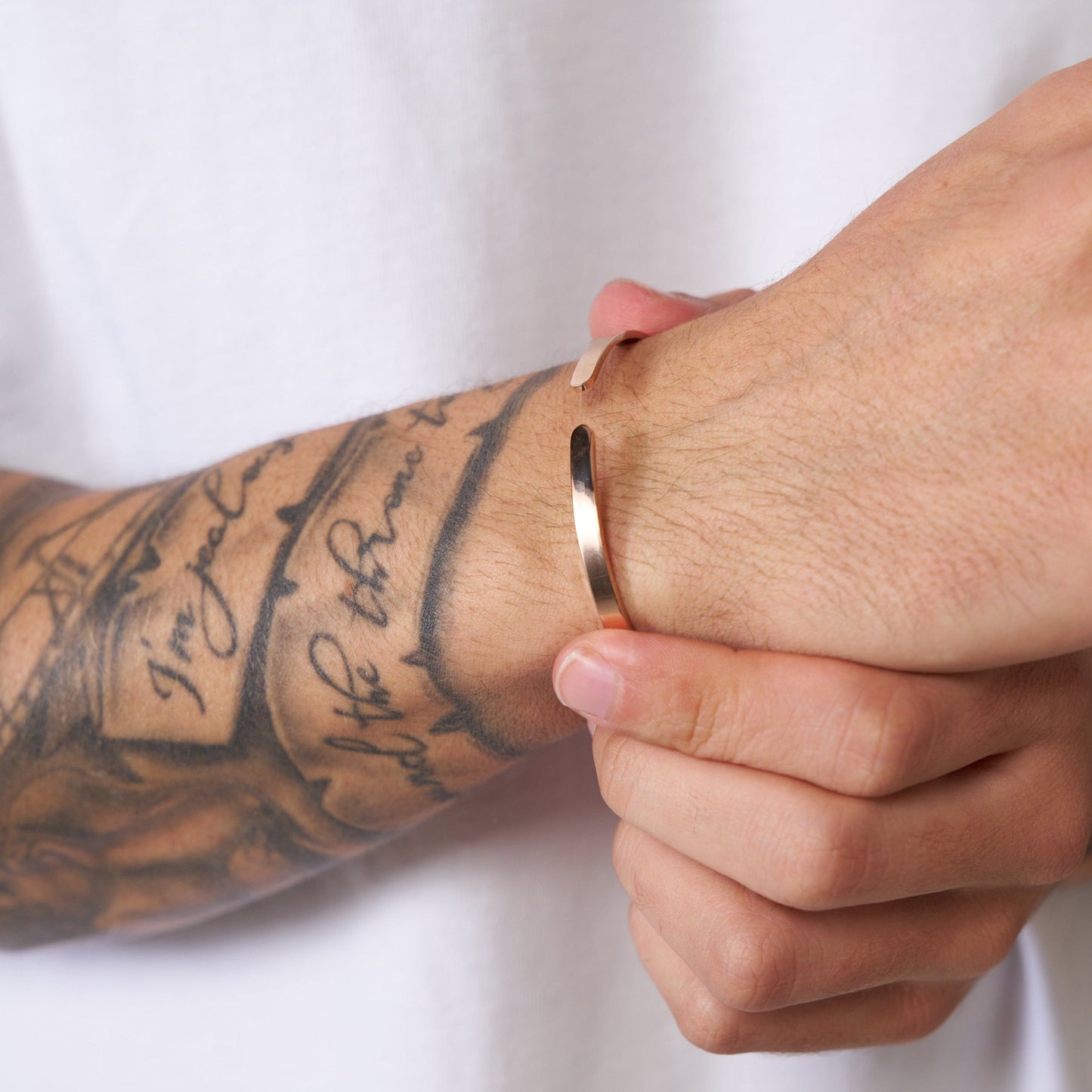 Klassieke Cuff 3mm (Roze Goud)