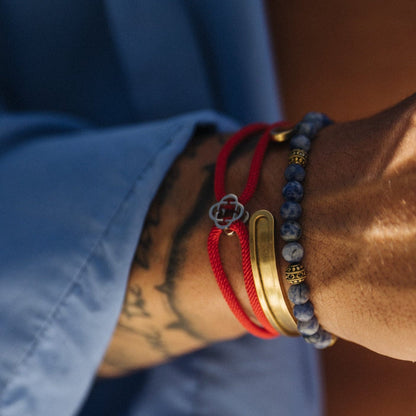 Sodaliet Steen Armband (Goud)