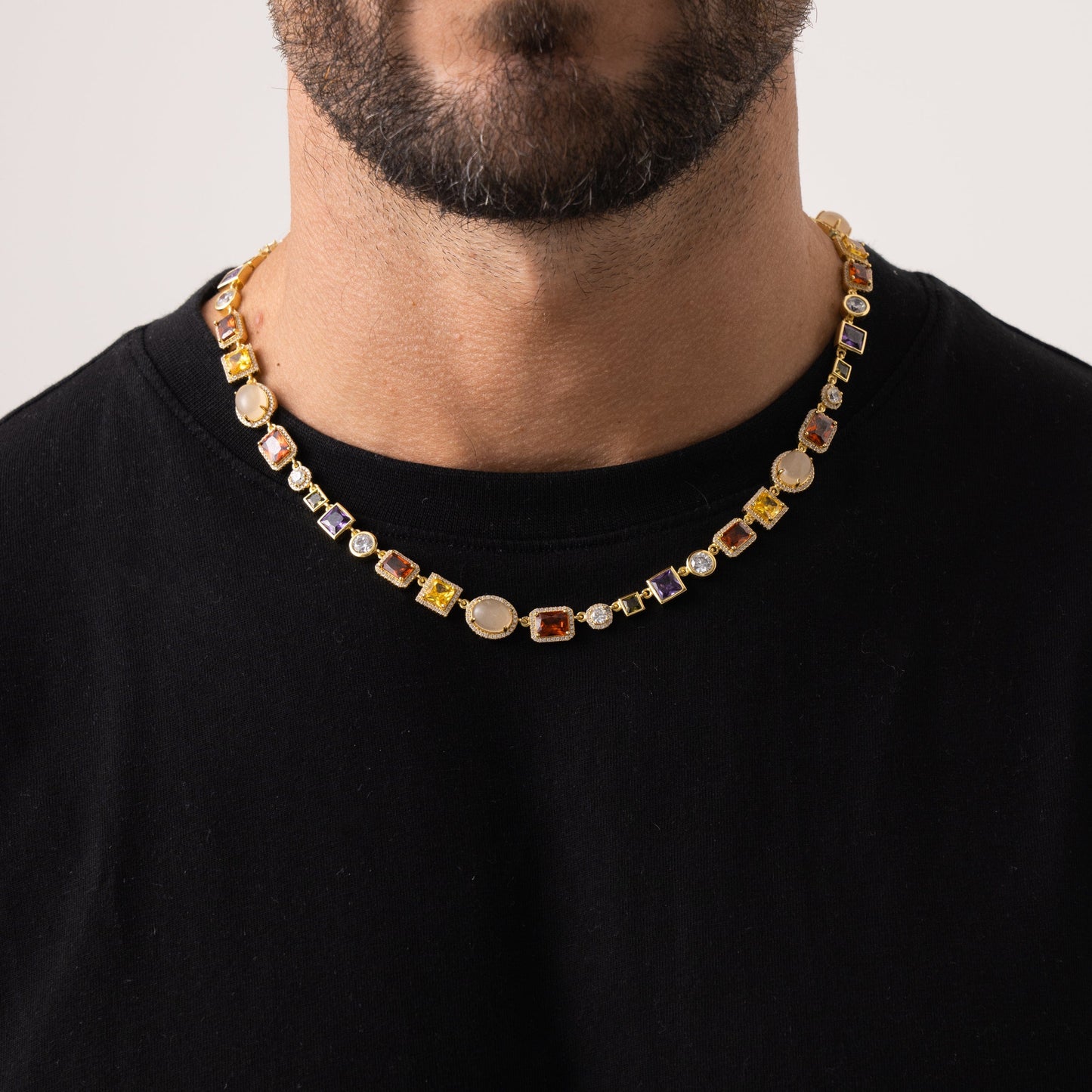 Edelstenen Ketting (Goud)