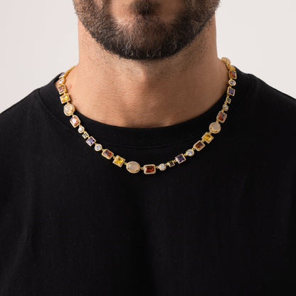 Edelstenen Ketting (Goud)