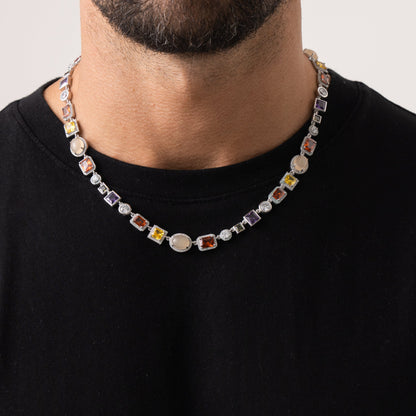 Edelsteen Ketting (Zilver)