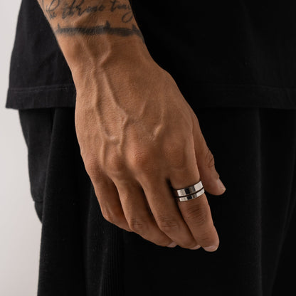 Platte Ring Set (Zilver)