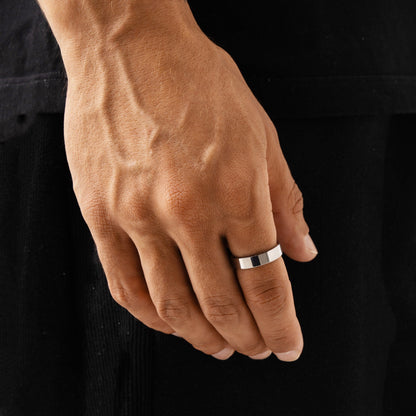 Platte Bandring (Sterling Zilver) 6mm