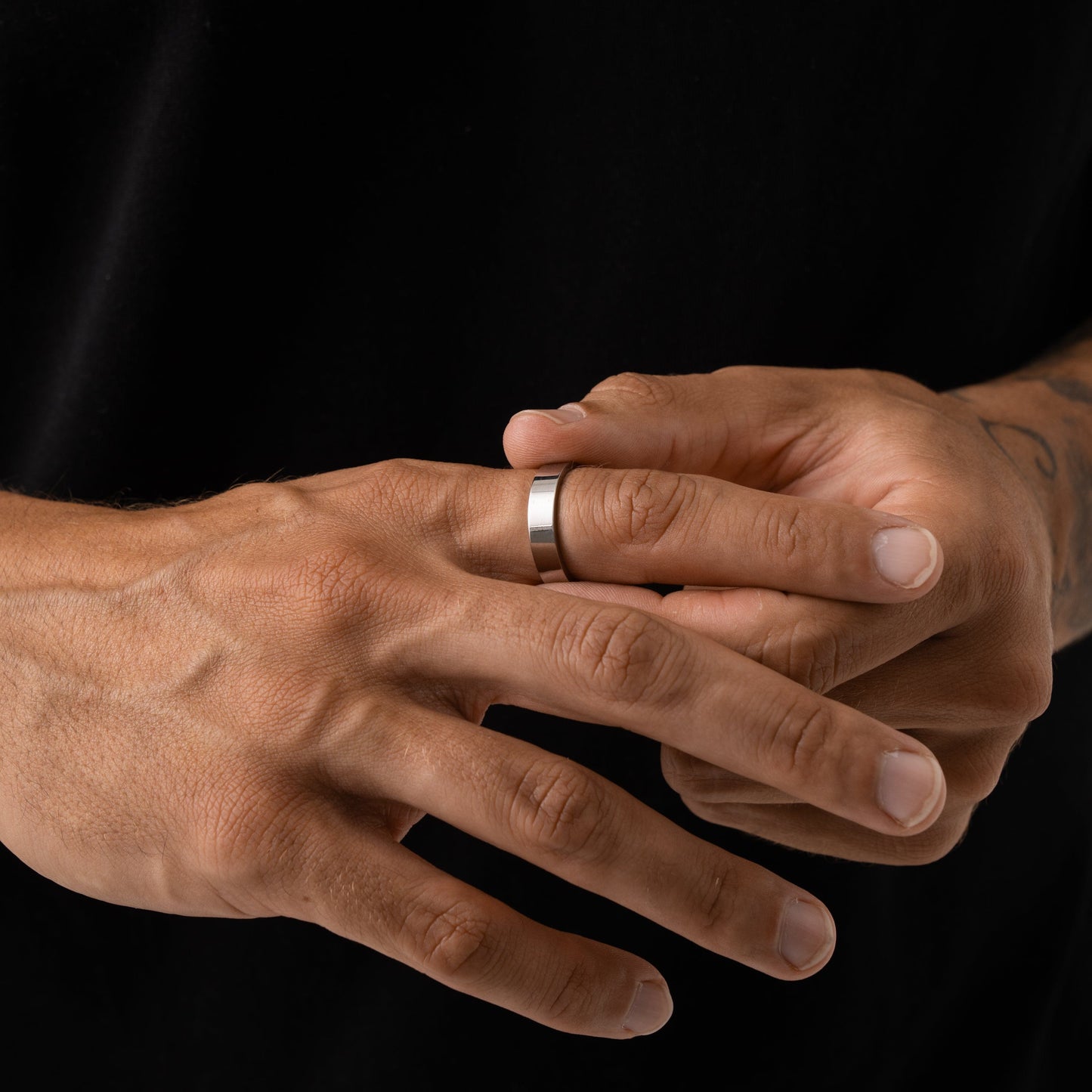 Platte Bandring (Zilver) 5mm