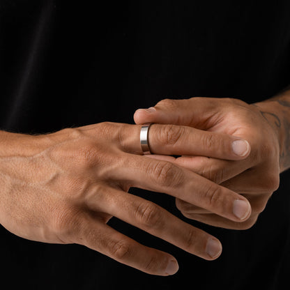 Platte Bandring (Zilver) 5mm