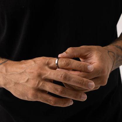 Platte Band Ring (Zilver) 3mm