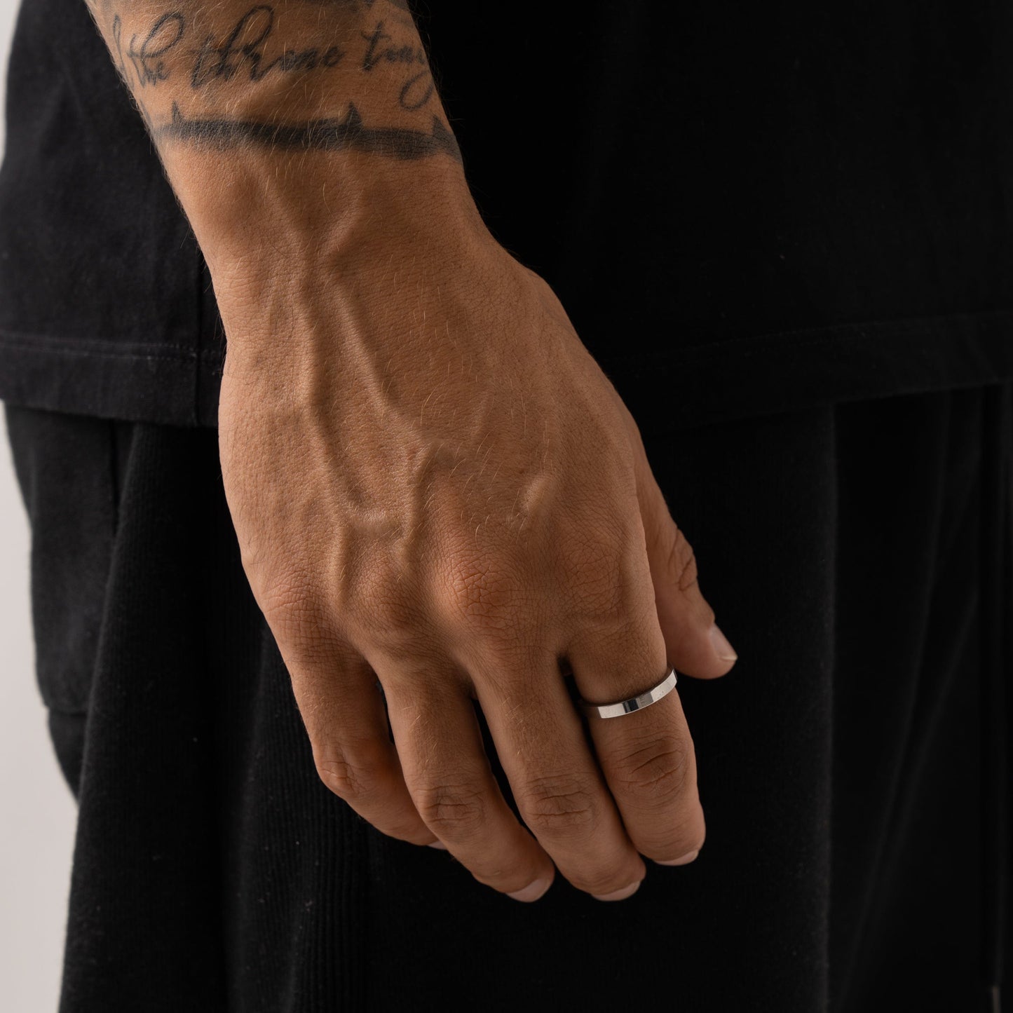 Platte Band Ring (Zilver) 3mm