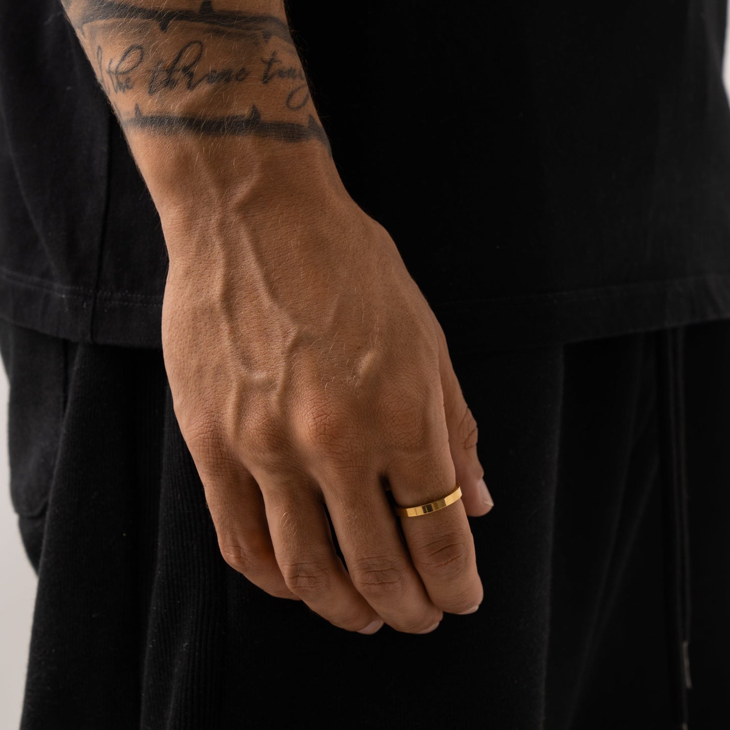 Platte Bandring (Goud) 3mm