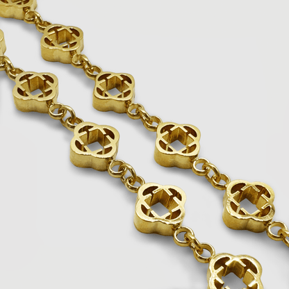 Clover Link Ketting (Goud)