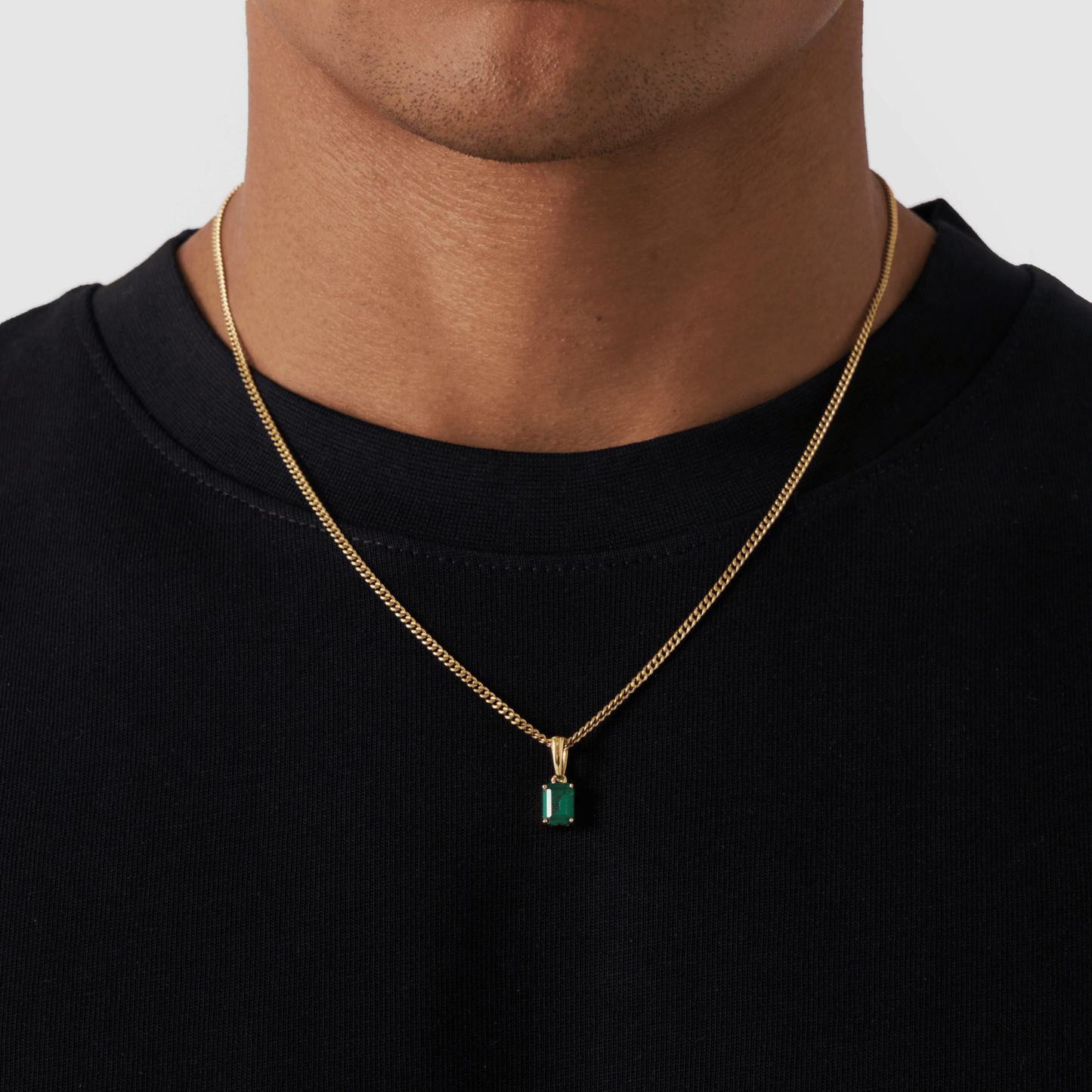 Smaragdstenen Hanger (Goud)