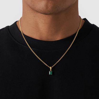 Smaragdstenen Hanger (Goud)