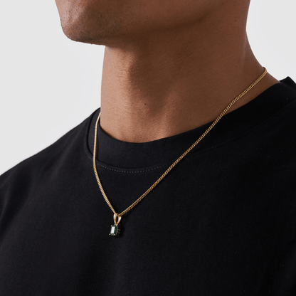 Smaragdstenen Hanger (Goud)