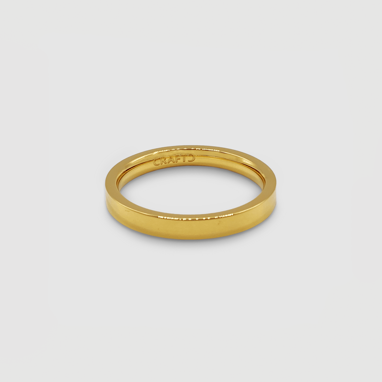Platte Bandring (Goud) 3mm
