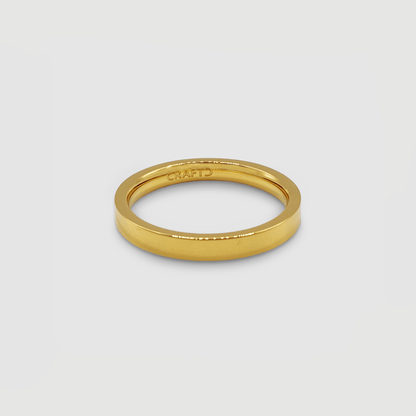 Platte Bandring (Goud) 3mm