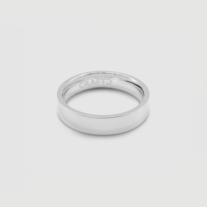 Platte Bandring (Zilver) 5mm