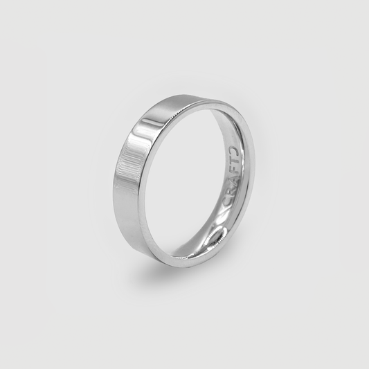 Platte Bandring (Zilver) 5mm