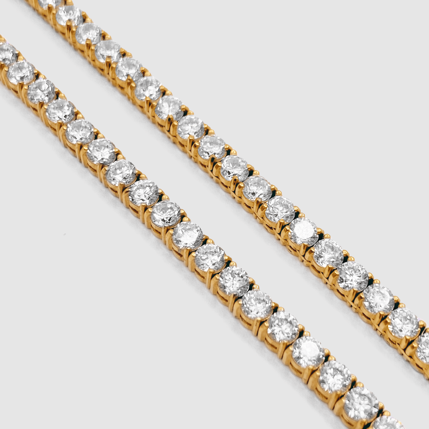 Tennis Ketting (Goud) 3mm