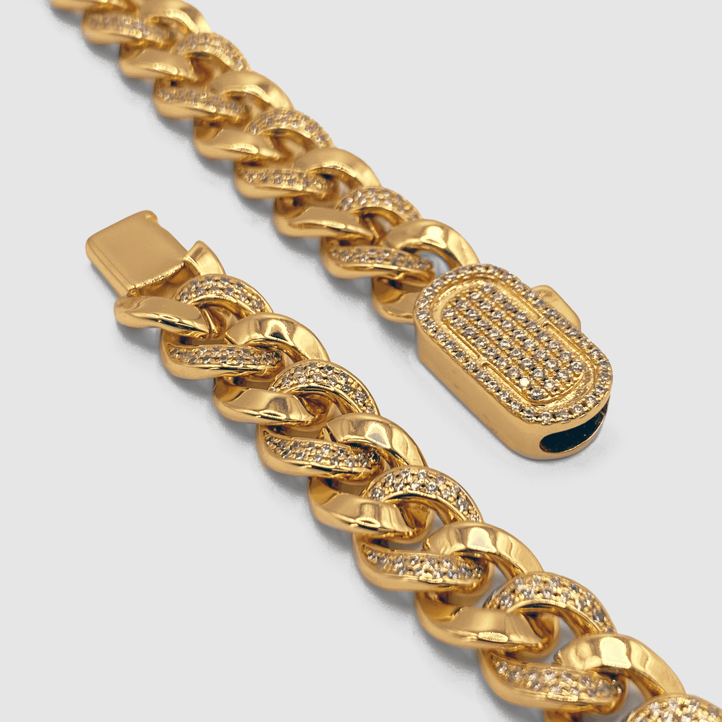 Half Iced Cuban (Goud) 8mm